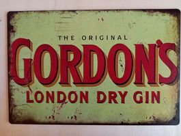 Gordon`s Blechschild